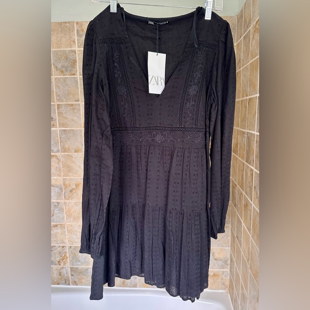 Zara Women’s Black Mini Dress - Size M